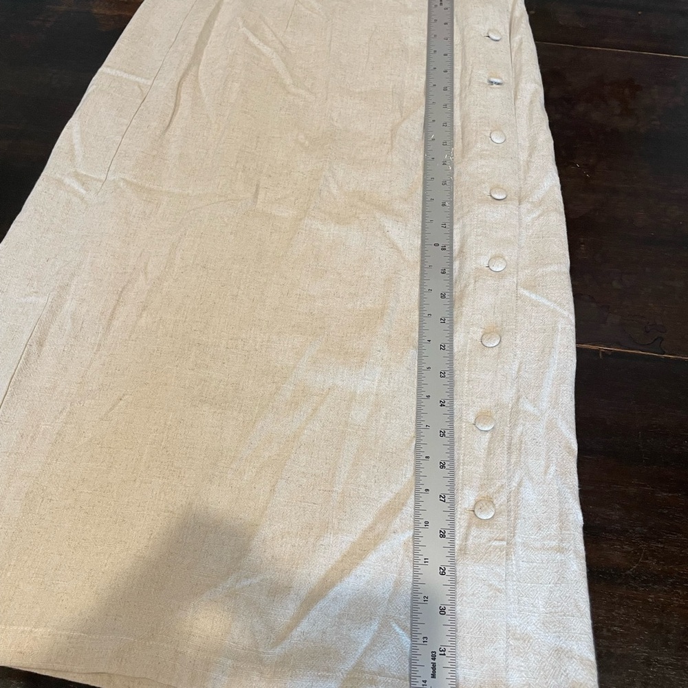 Chic Beige Button-Down Midi Skirt - image 5